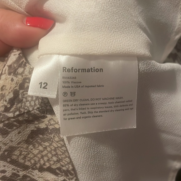 Reformation dress snake print - Picture 5 of 5